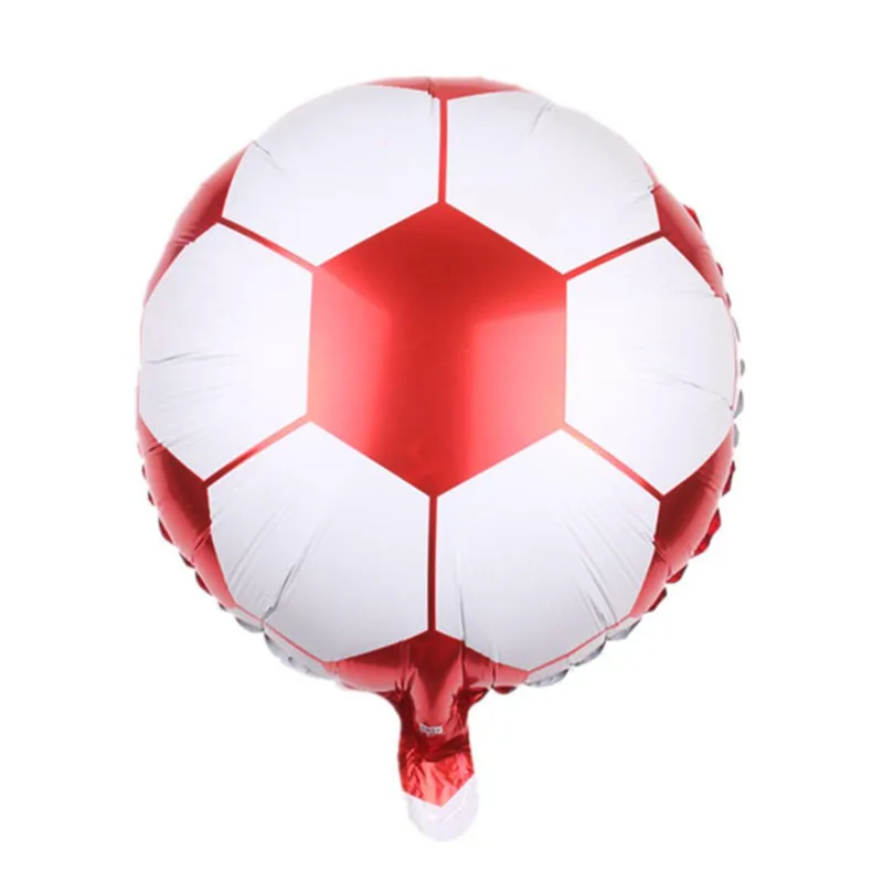 Тема Кубка мира футбол Зеленый День рождения украшения детские одноразовые столовые приборы набор салфеток Подарочный пакет вечерние принадлежности - Цвет: Balloon Red