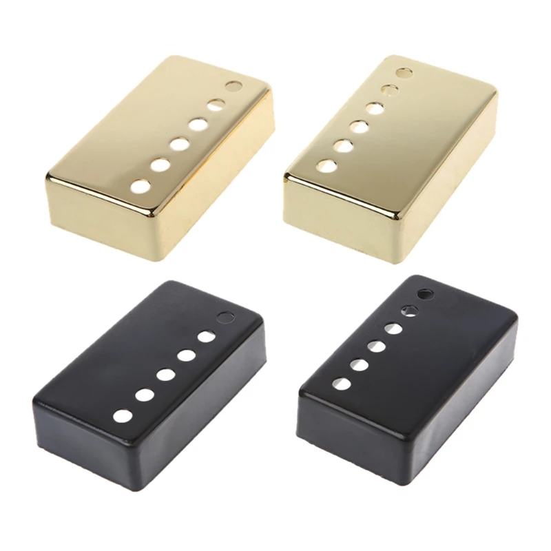 2pcs Metal Guitar Humbucker Pickup Covers Guitars Neck & Bridge Pickups
