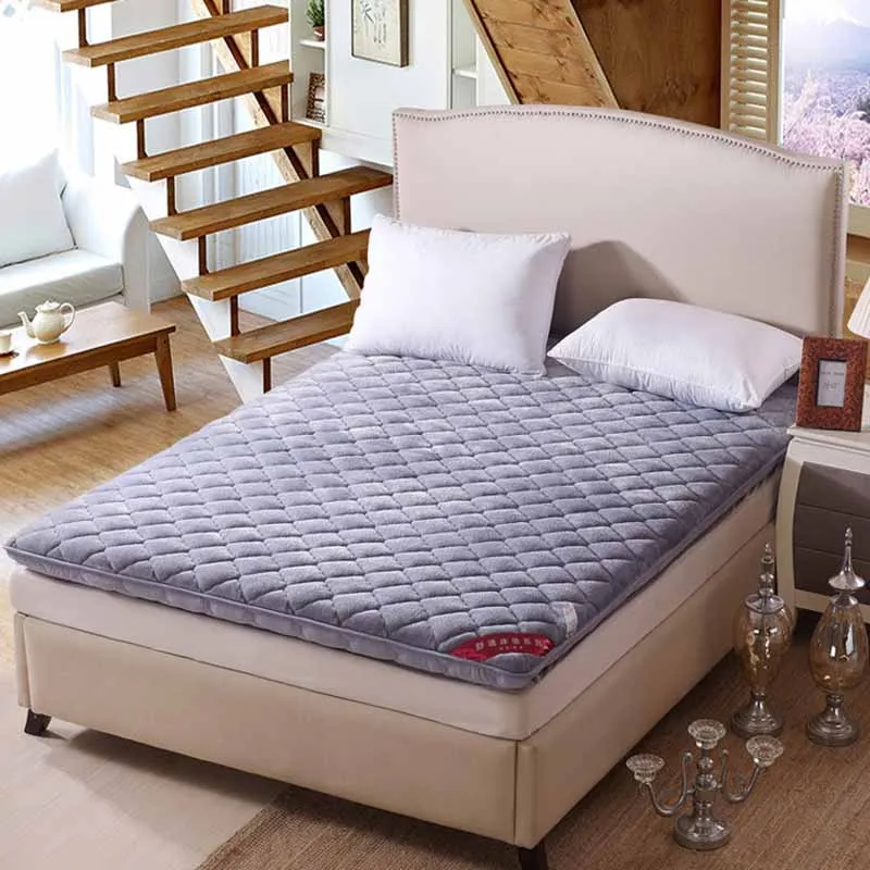 

Chpermore dormitory Tatami Mattress Thicker foldable warmth Mattress Cover For Family Bedspreads King Queen Twin Full Size