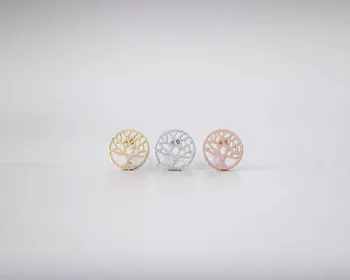 

Fashion the tree stud earrings, hollow out drawing plane trees stud earrings