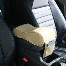 Автомобильная центральная консоль, универсальный подлокотник, набор, автомобильный Стайлинг, автомобильный подлокотник, коробка, коврики, держатель для телефона, из искусственной кожи, аксессуары для интерьера