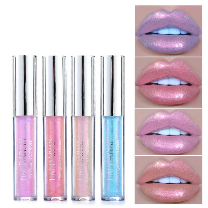 

Liquid Crystal Glow Lip Gloss Laser Holographic Lip Tattoo Lipstick Mermaid Pigment Glitter Lipgloss Lip Plumper Gloss Makeup