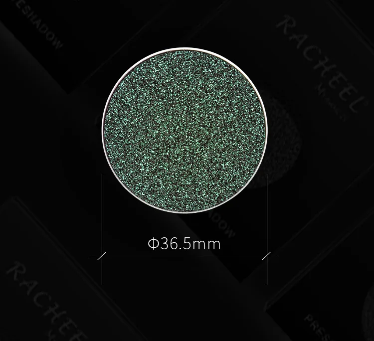 3 малахитовые зеленые градиентные цветные бриллиантовые яркие тени для макияжа, лазерные поляризованные магнитные тени для век 3,65 см