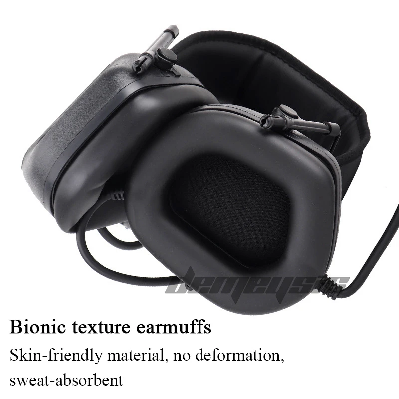 Fone de Ouvido Tático Captador Redução Ruído Airsoft Paintball Tiro Headset Caça Treinamento Militar Som 8 Tático fone de ouvido som captador redução