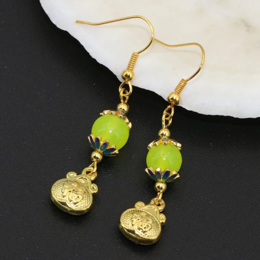 Jade Earrings Dangle for Promotional Jade Earrings