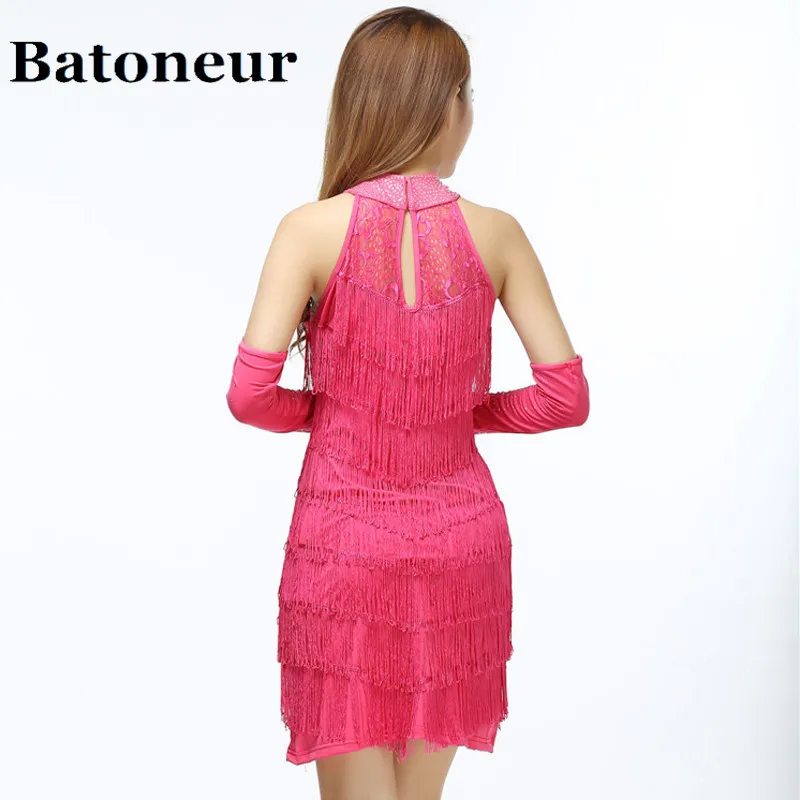 Sexy-Woman-Dance-Performance-Dress-Vintage-Halter-Cold-Shoulder-Keyhole-Hollow-Out-Lace-Fringed-Mini-Party (1)