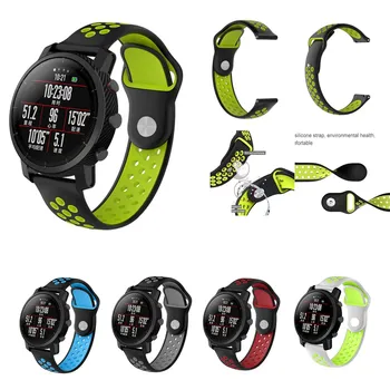

Smart Accessories for Amazfit Stratos 2/2S Strap 22mm Double Color Watch Band for Xiaomi Amazfit Pace Replacement Wrist Strap