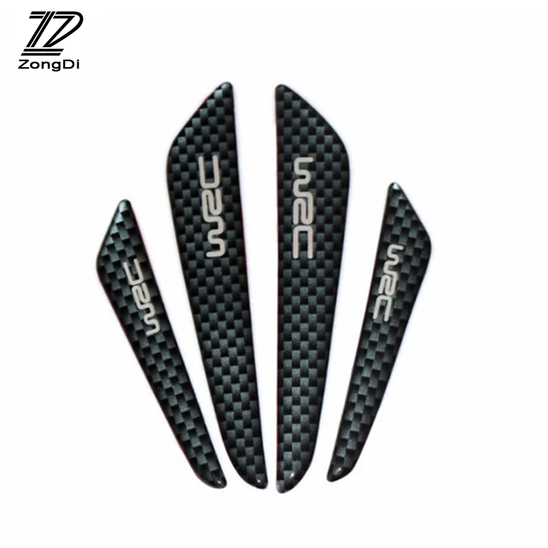 

ZD 4pcs/set Car Styling Door Protection Carbon Fiber Sticker For Hyundai Tucson 2017 Solaris ix35 i30 Suzuki Swift Mitsubish ASX