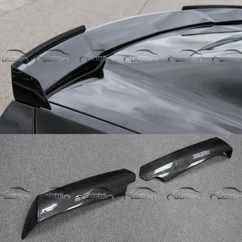 

Car Styling Carbon Fiber Add on Rear Trunk Lip Pieces Splitter fit for Corvette C7 Original Spoiler