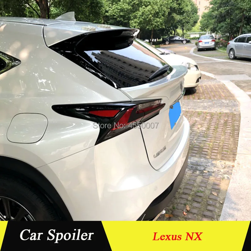 

For lexus NX200 NX200T NX300 spoiler High Quality ABS Material Car Rear Wing Rear Spoiler for LEXUS NX