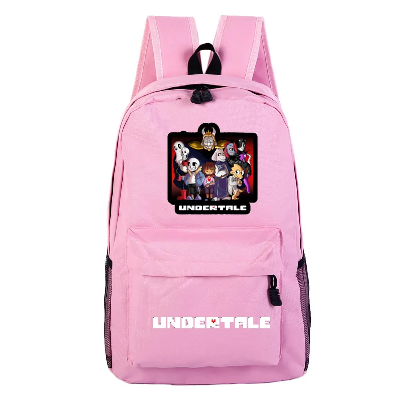 W Аниме-рюкзаки undertale Frisk Toriel Sans Papyrus мультфильм рюкзак школьные сумки Bookbags мужчины ноутбук Плечи сумка дорожные сумки - Цвет: W