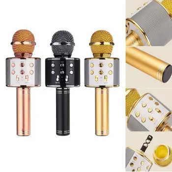 

Fashion Original Mobile Phone Player WS858 Bluetooth Wireless Condenser Magic Karaoke Microphone MIC Speaker Record Music
