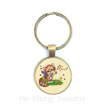 

Merci Maitresse Key Chain Classic Jewelry Quote Keyring Glass Cabochon Keychain Handmade Keychains Gift For Teacher