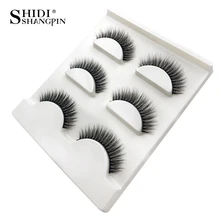 SHIDISHANGPIN 1 коробка норковые ресницы натуральные длинные 3d норковые ресницы 3 пары накладные ресницы 1 см-1,5 см Макияж Наращивание ресниц X22