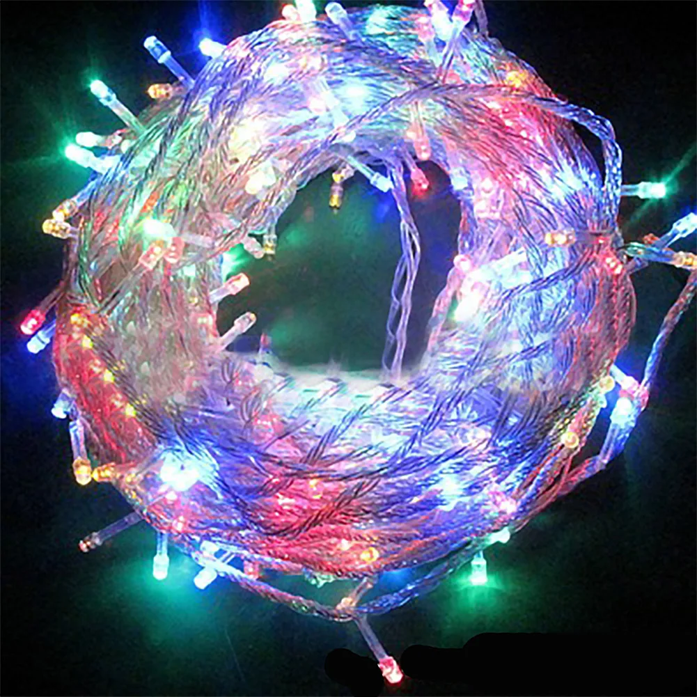 

Superior 100M 600 LED Colorful Lights Decorative Wedding Fairy Christmas Tree Party Twinkle String Lighting EU Home Decoration