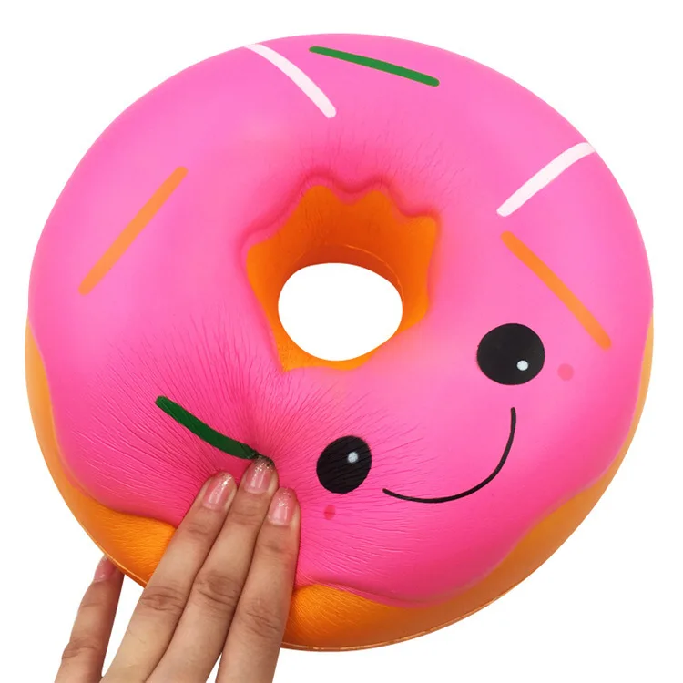Большой гигантский пончик мягкими милые супер мягкие коврик с запоминанием формы фрукты Ароматические squeeze снятие стресса для детей