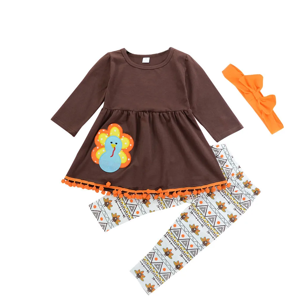 

ARLONEET 2019 Fashion Kids O-neck Cotton 2-6T Baby Girl Outfits Clothes Dress Tops+Pants Outfit Drop Shipping Nov7