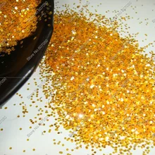 1/2"(1 мм) 040 дюймов золотисто-желтый с сияющими серебряные оттенки шестиугольные Блестки Форма для украшения ногтей и блестки для ногтей