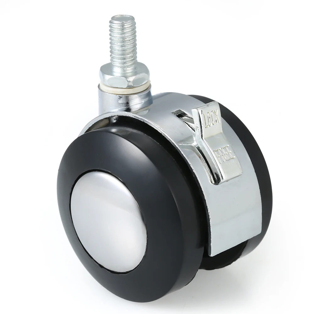 

1pcs Premium Office Chair Screw Caster Wheel Able to Brake Trolley Wheel for Floor Protection 2 inches