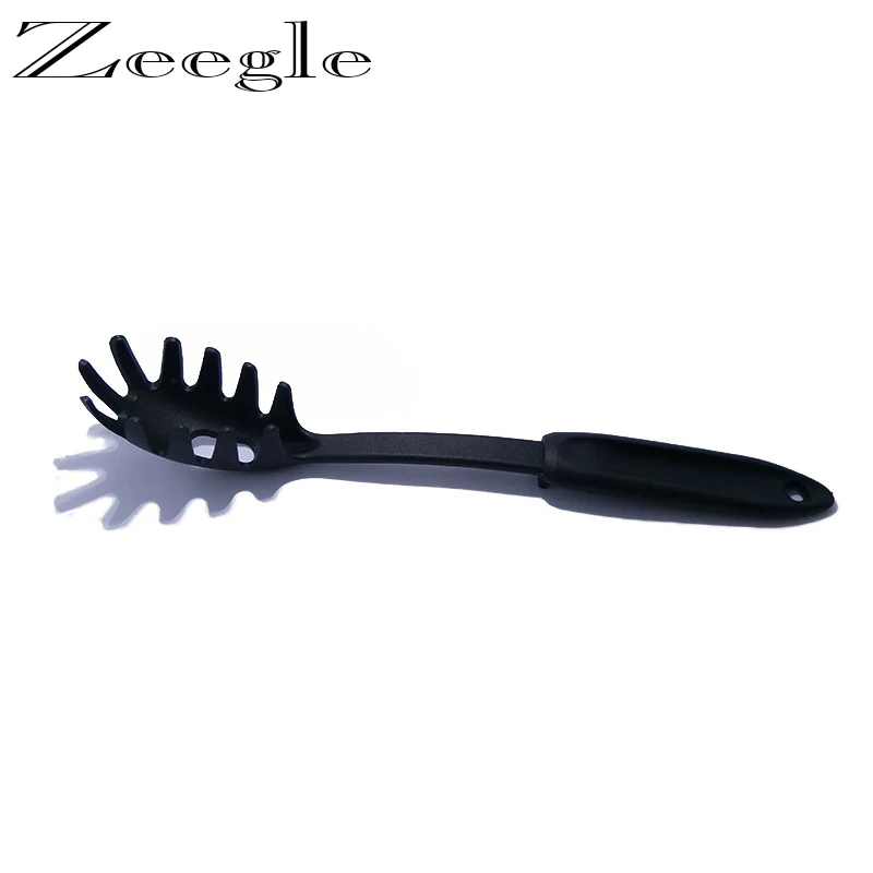 

Zeegle Silicone Strainer Colander Spoons Creative Lo Mein Spoon Novelty Heat-resistant Noodles Scoop With Handle 1 pcs