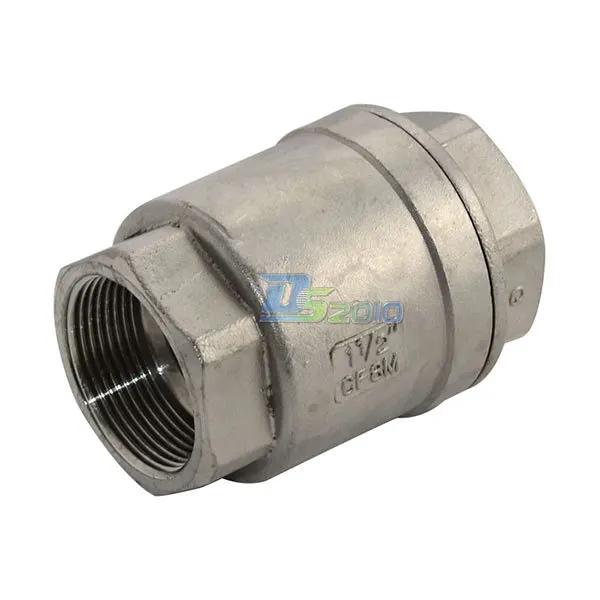 

1-1/2" Check Valve WOG 1000 Spring Loaded In-line Stainless Steel SS316 CF8M