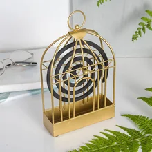 Креативный Золотой держатель для благовоний, отпугивающий комаров, для летнего дома, Москитная Катушка, коробка для спальни, горелка из сандалового дерева