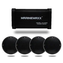 4 канала 500 Вт Морской Blutooth мотоциклетные Автомобильные усилители лодка стерео " дюймовый Водонепроницаемый морской Динамик s аудио мотоцикл Динамик