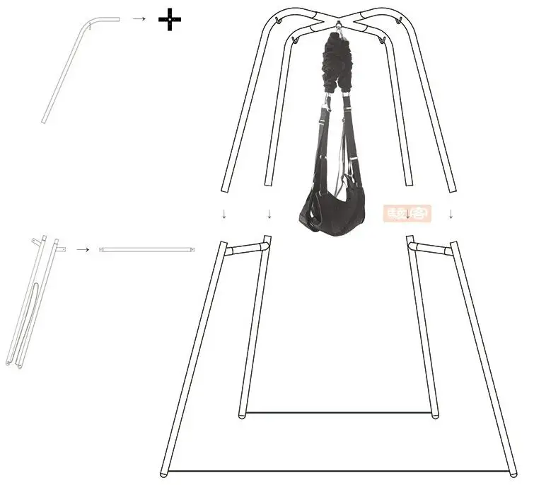 Многоцелевой взрослый качели секс качели с хорошей эластичностью секс стул секс мебель