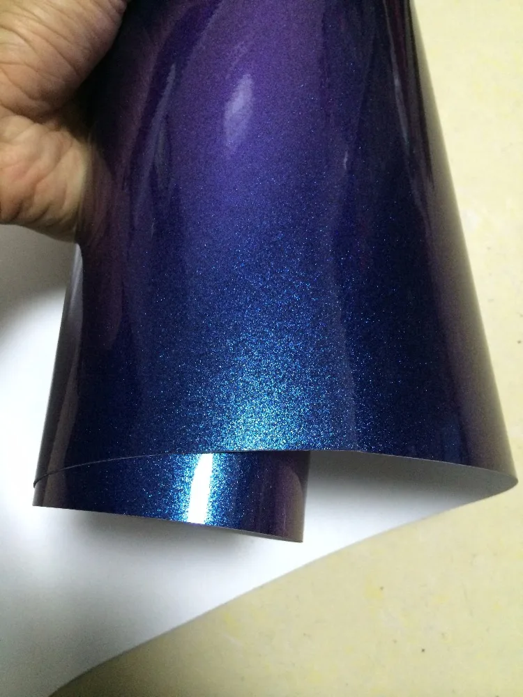 purple glossy pearl chameleon flip flop car wrapping film sparkle Gloss purple blue truck foil (5)