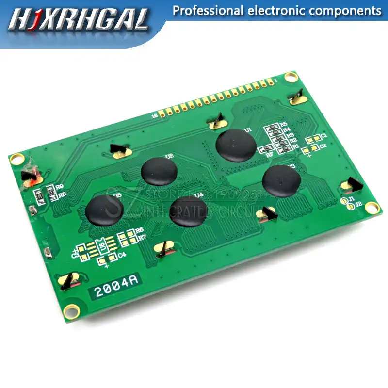 1 шт. ЖК панель 2004 20*4 LCD 20X4 5V желто зеленый экран LCD2004 модуль 2004|Интегральные схемы| |