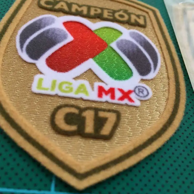 LIGA MX A17 C17 патч COPA MX A17 C17 A18 C19 футбольная нашивка значок кашемир Материал бархат - Цвет: C17