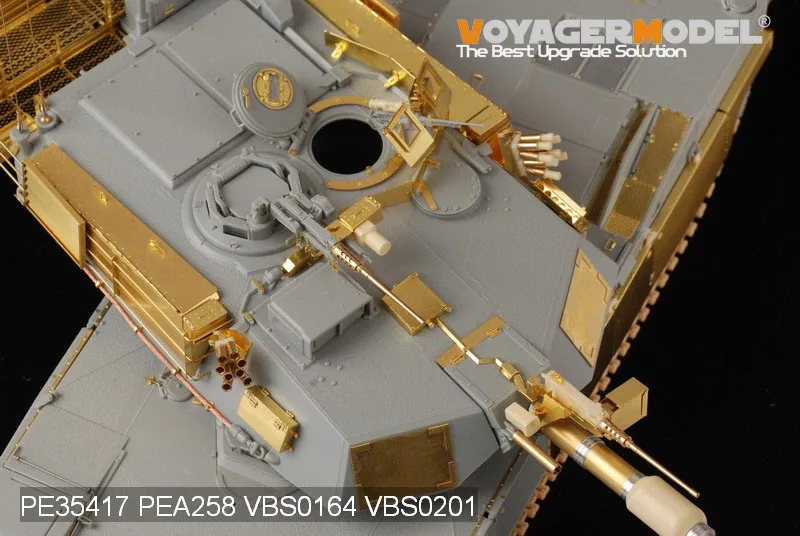 Kit de Gravação de Metal Hobby-modelo Voyager Modelo Abrams Main War Tank Atualizado Knl Pe35417 7 war tank atualizado, kit de gravação de metal