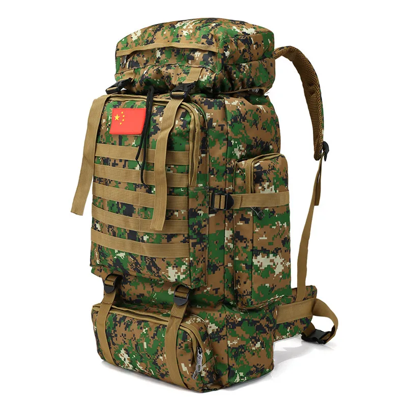 70L Большой Вместительный военный тактический армейский рюкзак, рюкзак для спорта на открытом воздухе, кемпинга, походов, сумка, рюкзак для путешествий, Mochila Militar - Цвет: Jungle Digital