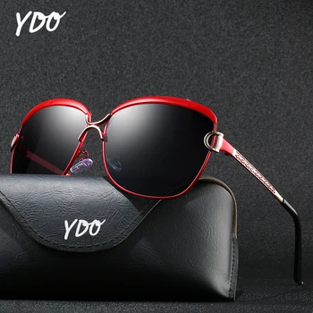 

YDO Polarized Oversize Sunglasses Women 2019 Luxury Brand Big Frame Vintage Square Sun Glasses Oversized Female Shades UV400