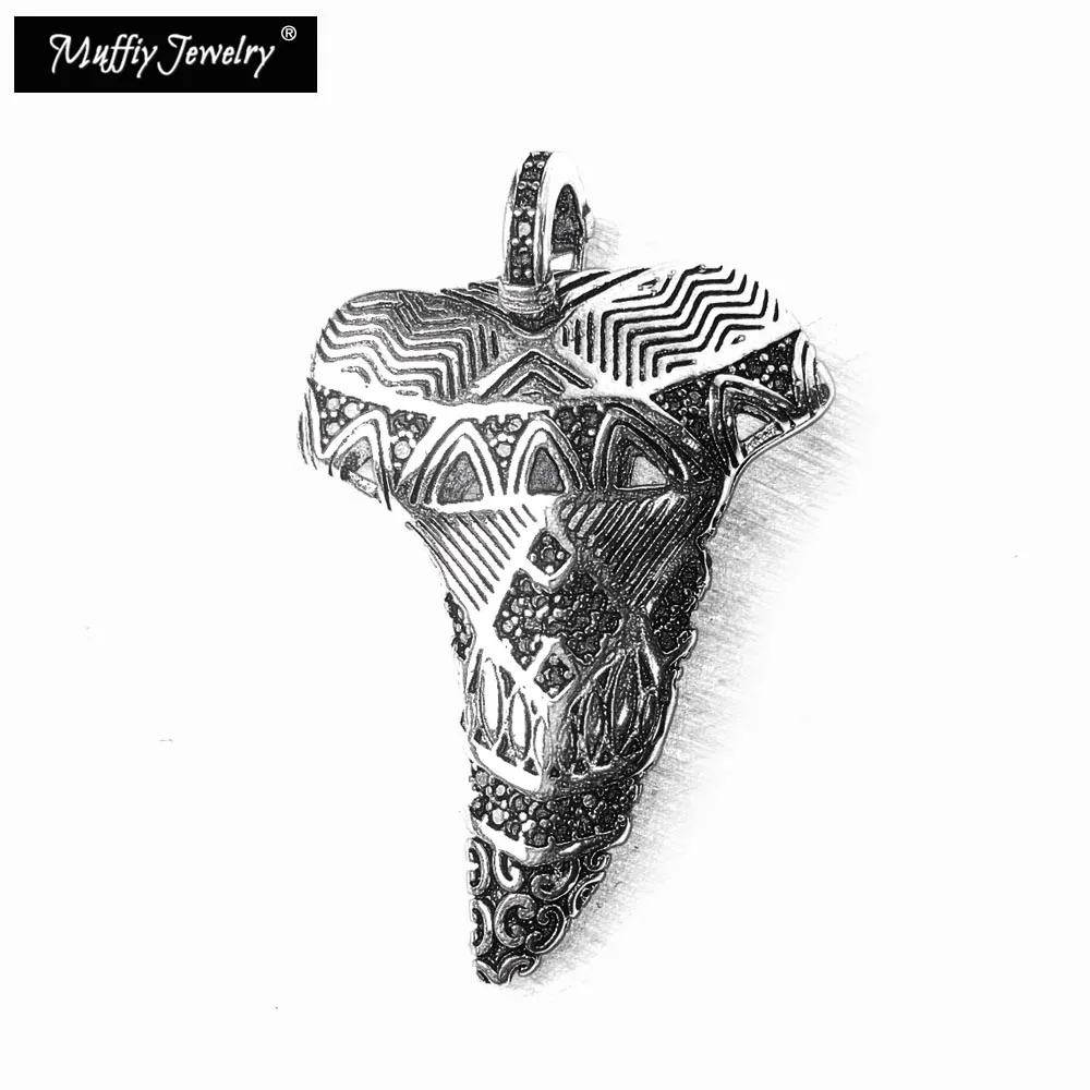 

Maori Shark's Tooth Pendant,Thomas Good Jewelry For Men & Women,Ts Vintage Gift In 925 Sterling Silver Fit Necklace