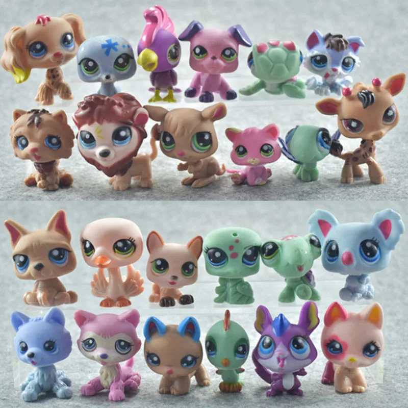 

24PCS/SET LPS Toys Collections Mini Toy Animal Dog Toys For Girls