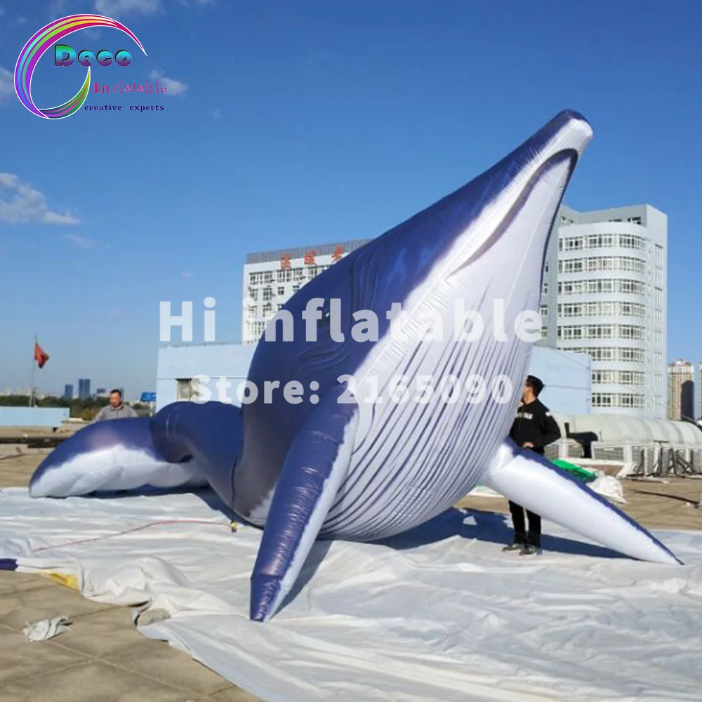 10 м длинный надувной КИТ морское животное Акула|Воздушные шары и аксессуары| |