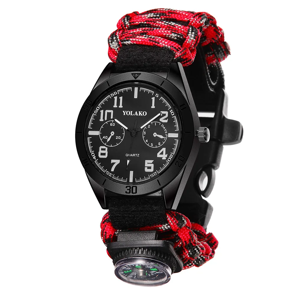 Reloj hombre 2018 горячая распродажа мужские часы YOLAKO нейлоновый ремешок с компасом