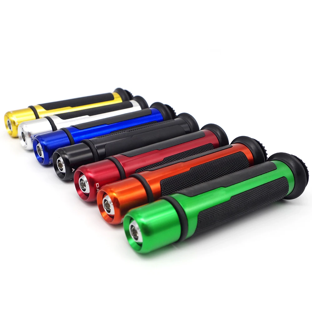 

Universal Rubber Porous Non-slip Shock Motorcycle Handle Grips For kawasaki ninja zzr1100 yamaha blaster kawasaki ninja 250r