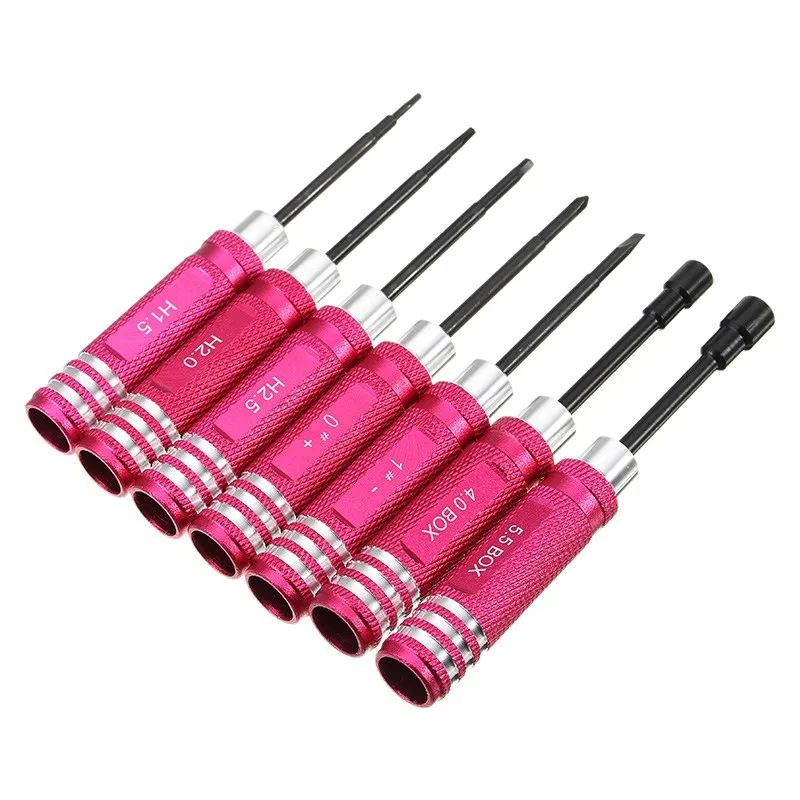 

Best Deal Spare Parts YZ-015 7pcs 3.0/4.0/5.0/6.0mm Hexagonal Pink Screwdriver Tool Set For RC Model