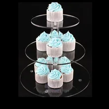 3 уровня акриловый торт стенд, Свадебный кекс стенд