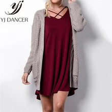 Осень Зима Плюс Размер Мода Женщины Досуг Свободный размер сплошной цвет твист кардиган свитер женский пальто Ljj0101