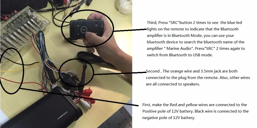 Us 68 94 38 Off 500w 4 Channels Waterproof Motorcycle Marine Boat Audio Bluetooth Amplifier Car Stereo Mp3 Usb Aux Rac Aux Input With