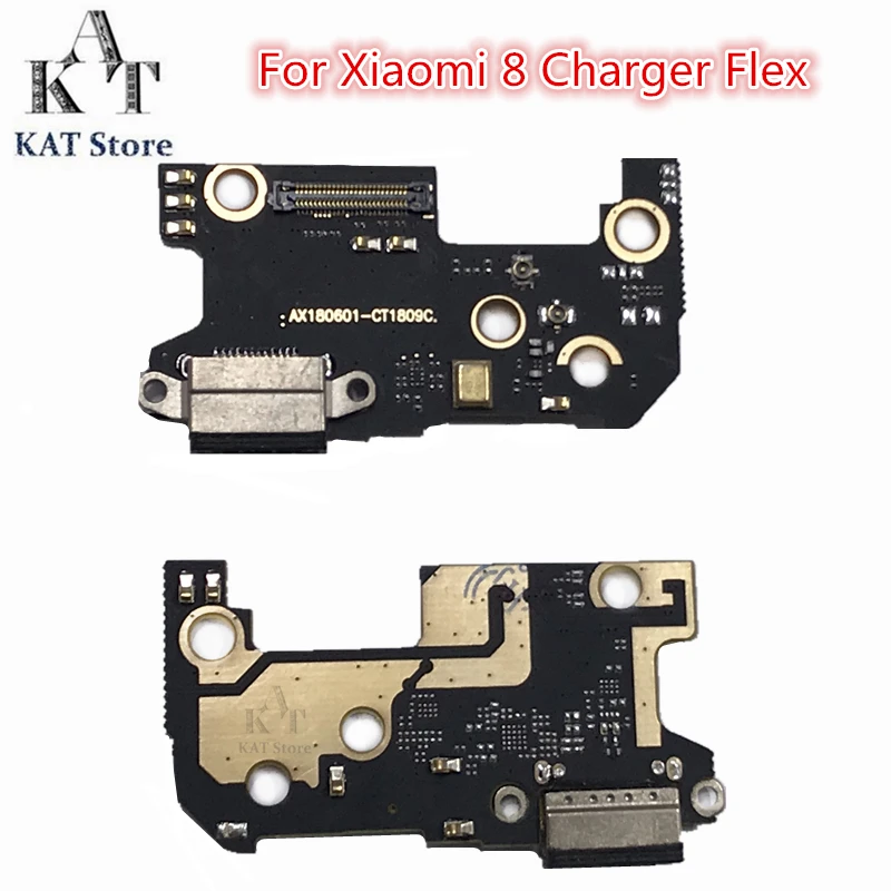 

1Pcs For Xiaomi Mi8 Mi8 Lite Mi 8 Mi 8 Lite USB Charger Charging Port Dock Connector Microphone Flex Cable Board Repair Parts