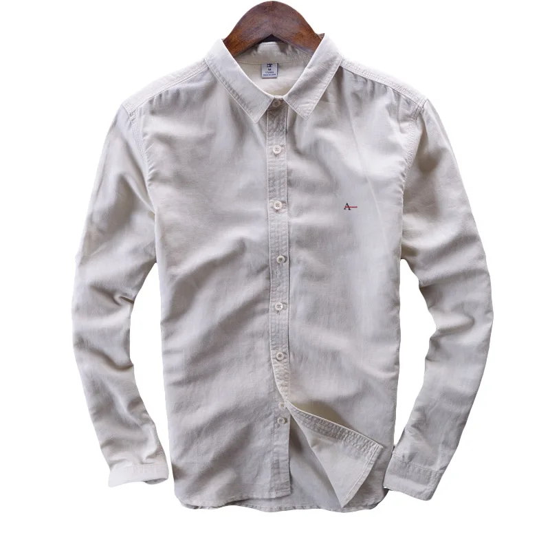 Meilleur DUDALINA 2018 D été Nouvelles Chemises Sport Hommes Respirant 100% Pur Lin Fashiom manches Longues Slim Fit Marque Vêtements