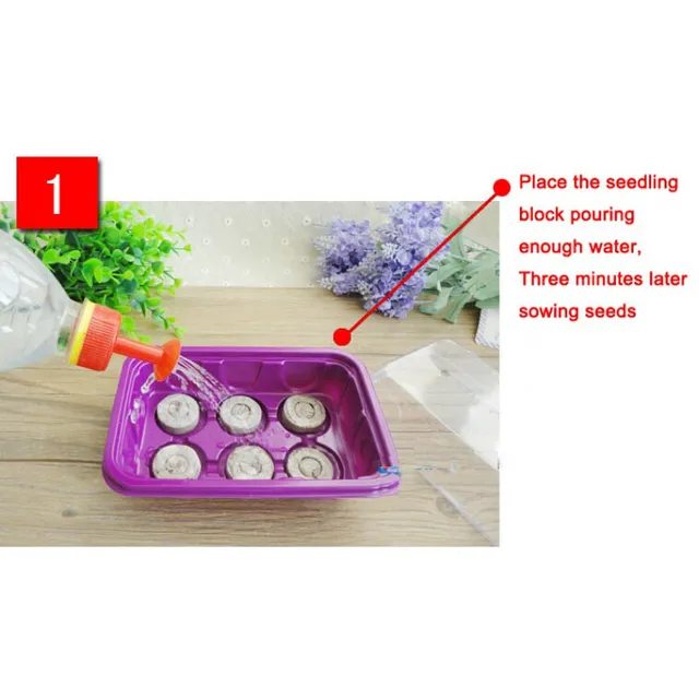 Kertészeti Szerszám Palánta Talajblokk Hordozható Edény Táplálkozási Talaj Cserepes Növényi Vetőmag Óvoda 5Db Sűrített Blokk Tőzegpelletek - Image 2