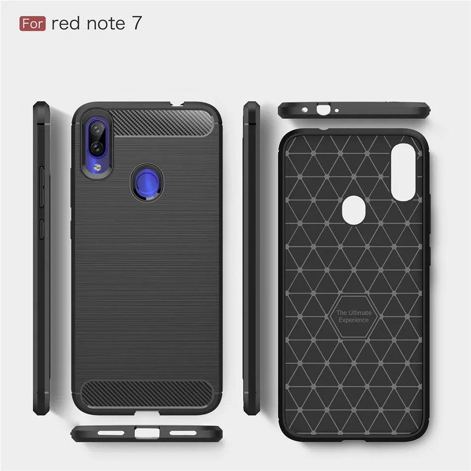 leather case for xiaomi Silicone Case For Xiaomi Redmi Note 7 Pro Redmi 7 Silicon TPU Carbon Fiber Cover For Xiaomi Redmi Note 7 Case case for xiaomi