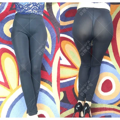 spanx leggings Fad Sex Appeal High Waist Leggings Booty Lifting Thin Transparent Legging Role Play Dance Clubwear Erotic Trousers Pencil Pants spanx faux leather leggings Leggings
