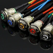 12 mm Since the lock power symbol metal button Since the electronic equipment industry nc car modification switch lock