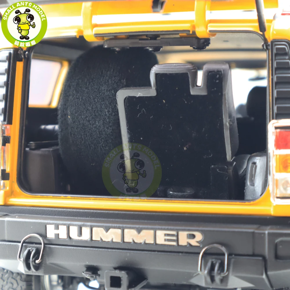 1/18 GreenLight Hummer H2 литой модельный автомобиль игрушка джип подарки для мальчиков и девочек желтые